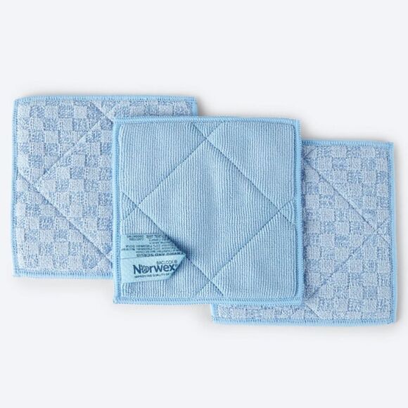 Norwex Enviro scrubs Blue Set of 3 NWT - Picture 1 of 12